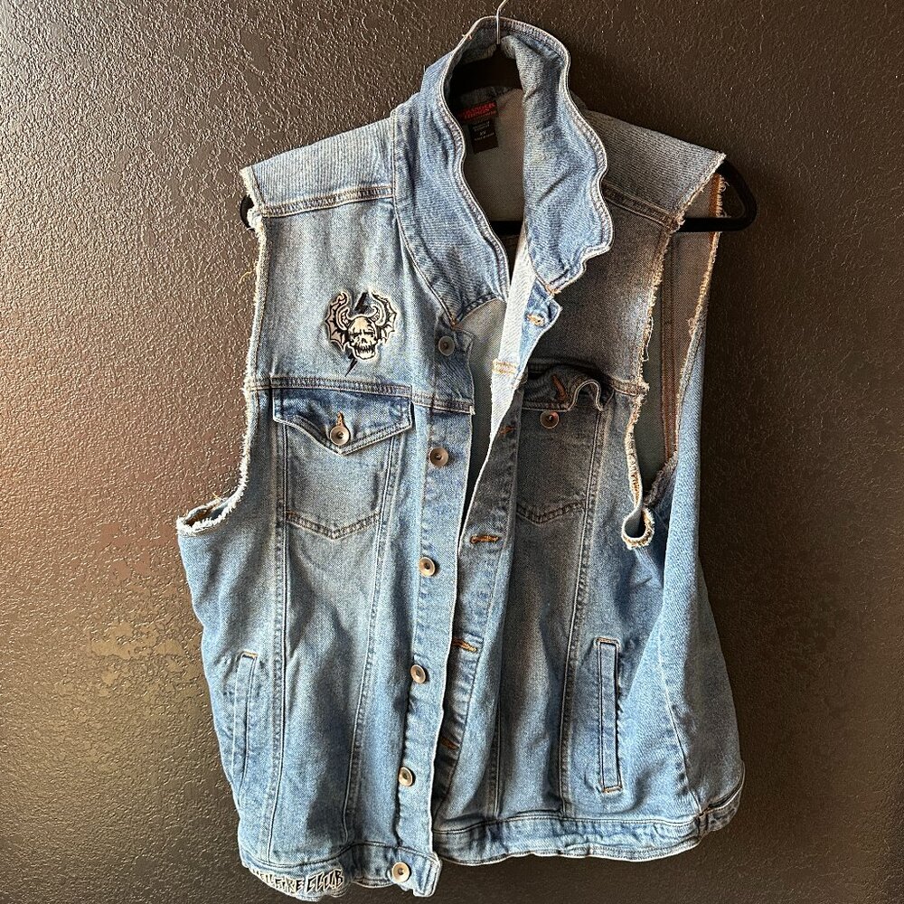 Our Universe Stranger Things Eddie Denim Vest 2XL